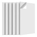 Tao.space Large Acoustic Self-adhesive Panels, 47.2" X 23.6" X 0.4" Acoustic Wall Panels 6-pack Soundproof Panels High Density Panels Acoustic Treatment for Recording Studio, Office,white