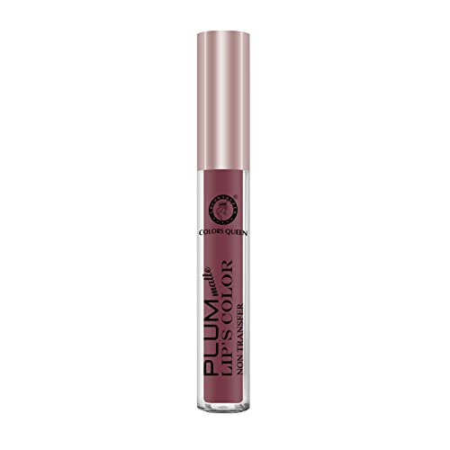 Image of Colors Queen Plum Matte Non Transfer, Water Proof, Liquid Lipstick Buff Nude 7 ml