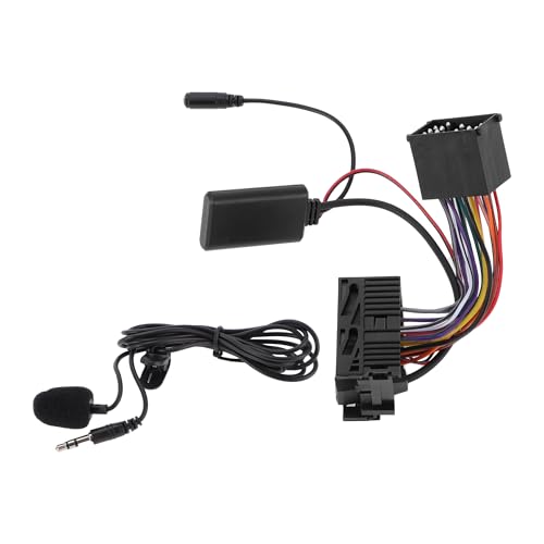 Numero OE: DoesNotApply Hihaha Cablaggio Radio Stereo con Microfono Vivavoce per BMW E46 Serie 3 Adattatore Bluetooth AUX Cavo Musicale Conveniente 11.5cm 1 Set Nero