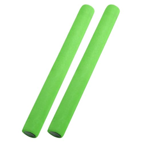 lasenersm 2 Pieces Relay Baton Foam Track Field Relay Baton Track and Field Relay Batons Field Race Track Baton Field Race Batons Race Equipments, Green