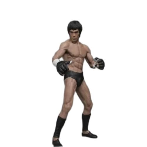 ENFILY Bruce Lee Anime Action Figure Character Collectible Model Statue Toys PVC Figures Desktop Ornaments (19cm)