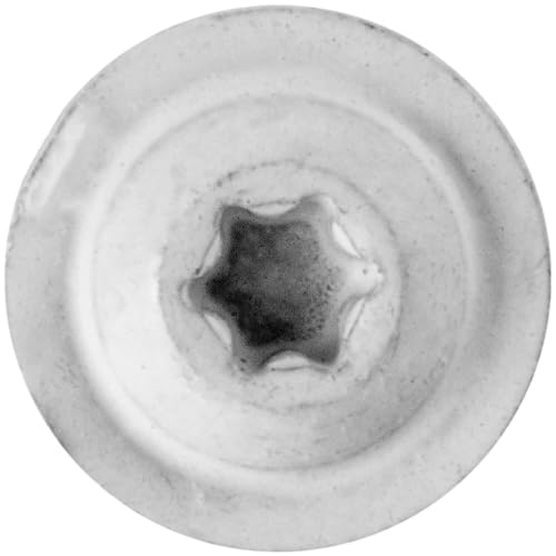 Tornillos Autorroscantes Jake Sales 7 x 1-1/4 pulg Cabeza Redondeada Torx Blanco Pack 222 piezas miniatura 3