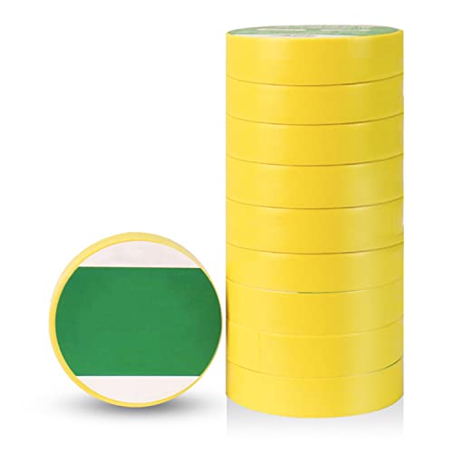 Ruban isolant électrique jaune pour sécuriser les câbles de la maison et du jardin 20M