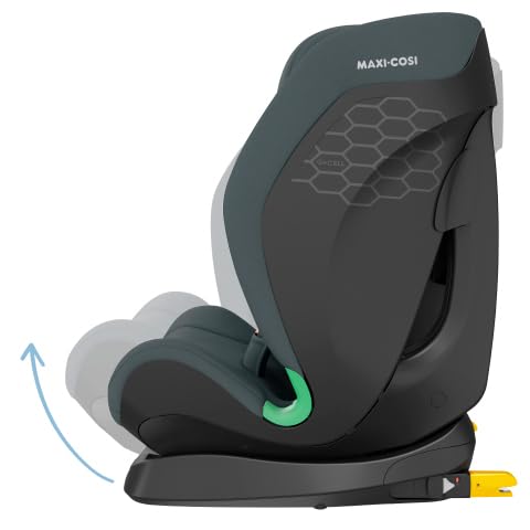 Maxi-Cosi Onyx silla de coche multiedad, 5 posiciones de reclinado, protección G-CELL, Arnés de seguridad de 5 puntos, Silla de Coche ISOFIX,15 meses-12 años, Full Graphite