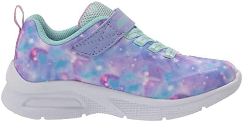 Skechers Kids Girls Microspec Max-Spiral Galaxy Sneaker, Lavender/Multi, 2 Little Kid | Image 5