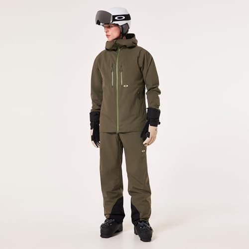 Image of Oakley Mens Kendall Recycled Shell Jacket 2.0, New Dark Brush, Large