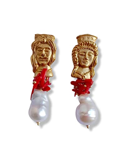 Perle Orecchini Pendenti con Perle Scaramazze
