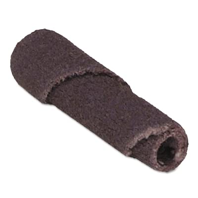 Merit Abrasive Cartridge Roll, Aluminum Oxide, 1/8" Arbor, Roll 1/4" Diameter x 2" Length, Grit 80 (Pack of 25)
