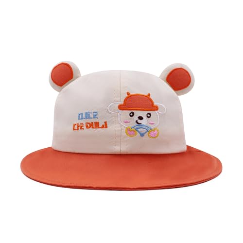VRITRAZ Cotton Kids Bucket Hat with Adjustable Strap for Boys and...
