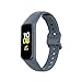 Compatible with Samsung Galaxy Fit 2 Bands Soft Silicone Waterproof Bracelet Accessories Sport Strap Colorful Wristbands for Galaxy Fit 2 SM-R220 Fitness Tracking (White&Gray&Blue&Teal)