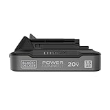 BLACK+DECKER 20V MAX POWERCONNECT 1.5 Ah Battery With State of Charge Indicator Light and Charger (LBD1520SCK)