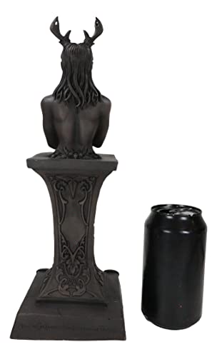 Estatua decorativa Dios Cornudo Masculino Wicca 12.5 in miniatura 6