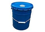 5 Gallon Open Head Steel Pail (29 Gauge) Unlined w/Rust Inhabitor. Durable high Chemical Resistance Colored Painted Pail. Ideal for Enhanced Brand Recognition. Proudly Made in The USA (Blue, 1)