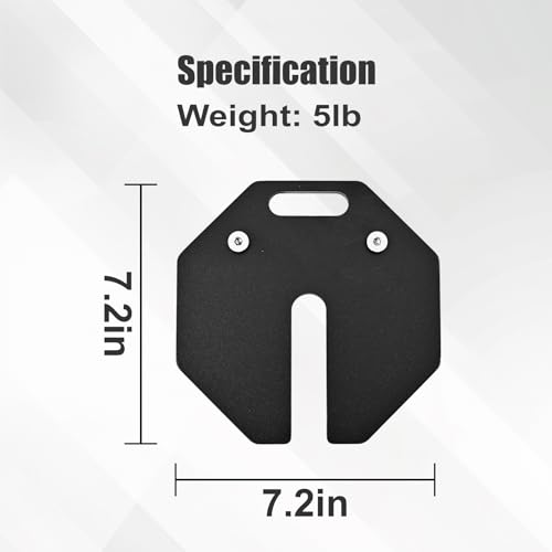Image of Adjustable Dumbbell Weight Plates, Each 5lb Durable Versatile