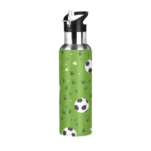 Botellas de agua a prueba de fugas, sin BPA, con popote, aislamiento de doble pared a prueba de fugas, para deportes, gimnasio, al aire libre, viajes, escuela, 20 onzas