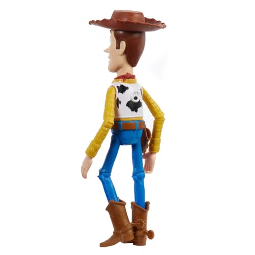 Mattel Disney and Pixar Toy Story Large Action Figure, Posable Woody Collectible in Signature Sheriff Look with Removable Hat, 12-inch Scale