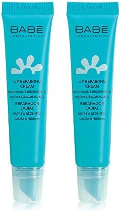 Laboratorios Babé - Reparador Labial 15 ml, Protector Labial, Regenerador, Acción Hidratante Inmediata, Labios muy Secos, Con Aceites Vegetales Nutritivos, Transparente (Paquete de 2)