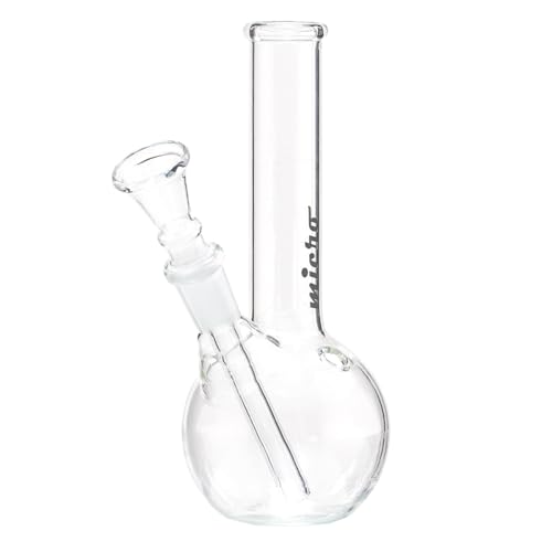 Micro | Bouncer Glass Bong | 16cm Height | 24mm Mouthpiece | 14.5mm Socket (01104)