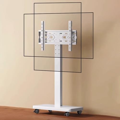 Soporte móvil para TV 32"-70" con ruedas freno 360° blanco miniatura 1