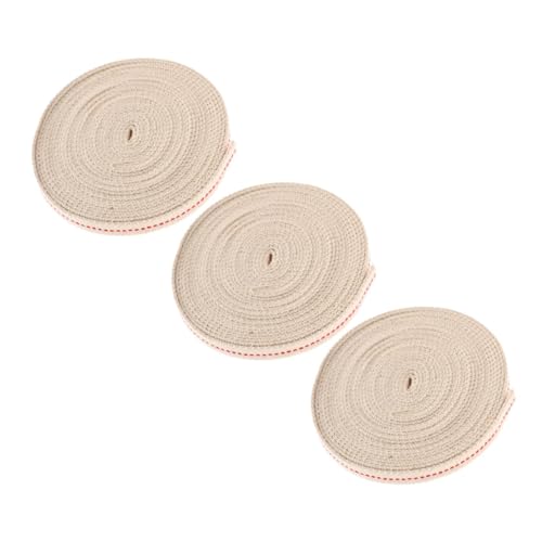 3 rollos mecha para lámpara de aceite de algodón