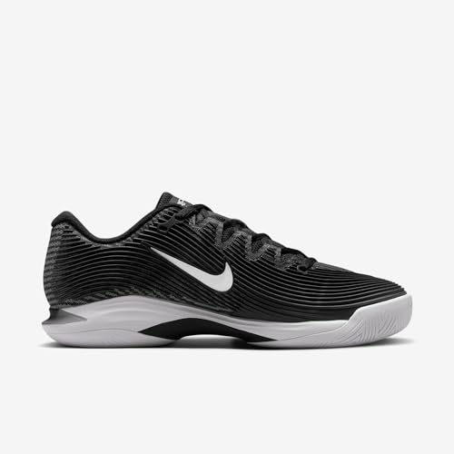 Nike Vapor 12 Women's Hard Court Tennis Shoes (FV5554-001, Black/Dark Smoke Grey/White)3