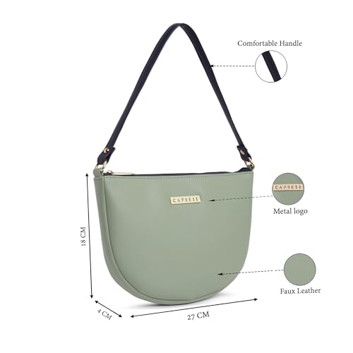 Image of Caprese Ginger Medium Hobo Bag for Women with Comfortable Handle | Stylish, Versatile Handbag for Everyday Use | Perfect for Casual Outings, Work, Travel, and Special Events