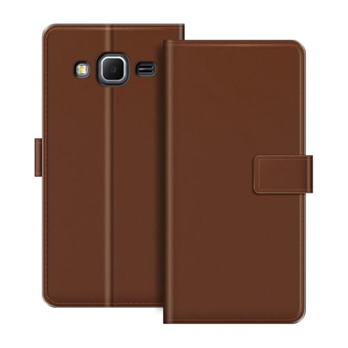 ESACMOT Étui Portefeuille en Cuir Compatible avec Samsung Galaxy Core Prime Coque à Rabat avec Porte-Cartes et Support, Fermeture Magnétique, Étui Folio...