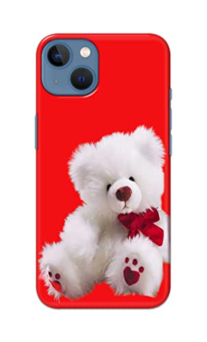Image of PRINTFIDAA Teddy Bear Love Romantic Valentines Day Dumbo Printed Designer Hard Back Case Cover for Apple iPhone 13, A2633, A2482, A2631, A2634, A2635 -(SS) MVN1001