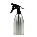 immagine prodotto jieGorge 500 ml in acciaio inox olio spray bottiglia da cucina olio di oliva spruzzatore per barbecue, cucina, sala da pranzo e bar per il giorno di Pasqua (argento)