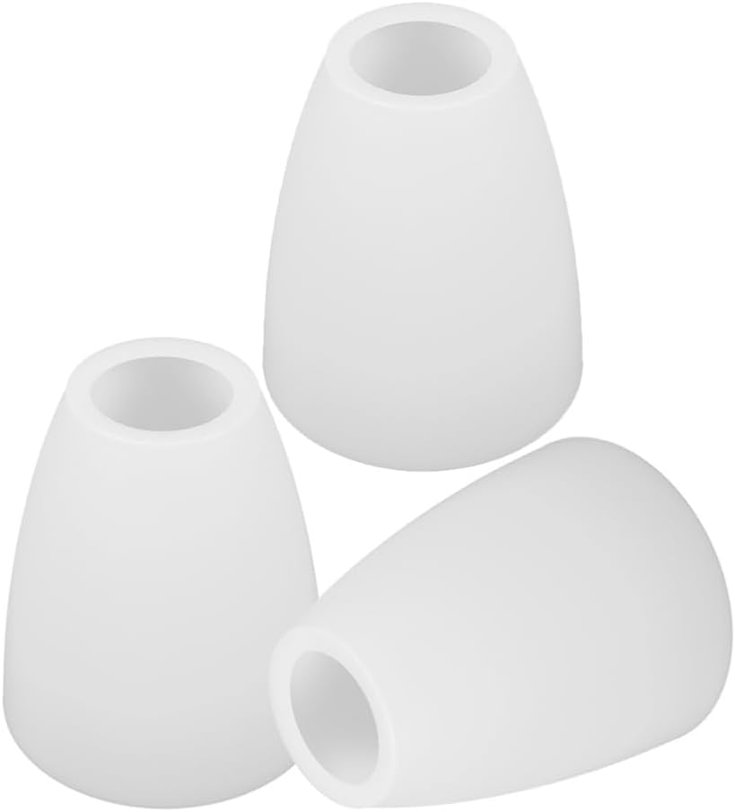 Generic Set of 3 Plastic Lamp Shade Covers 4.52X3.93X1.96In White Lampshades for Wall Lamps Chandelier Table Lamps Easy Install Durable Light Fixture Covers for Living Room Bedroom