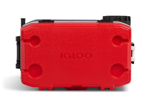Image of Igloo Trailmate 75Qt Wheeled Cooler, Insulated Hard Shell Ice Chest, Americana