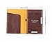 Fasjosma Handmade Leather Golf Scorecard Holder with Pencil Holder, Vintage Golf Yardage Book Cover with Card Slot-Brown