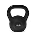 WeCare Fitness Kettlebell, 15 LB Cast Iron - for Home Workout - Black