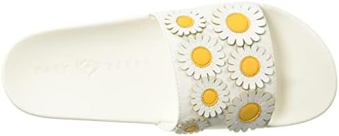 Katy Perry Women's The Jimmi Slide Sandal, WHITE/DAISIES, 7 | Image 4
