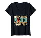 Photo Gallery donna escape room master funny escape room gioco maglietta con collo a v Photo Gallery donna escape room master funny escape room gioco maglietta con collo a v