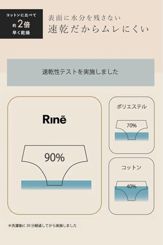 Rine リネ Full 100ml 吸水 サニタリーショーツ 吸水ショーツ 生理 抗菌 消臭 パンツ 吸収 の商品画像 6