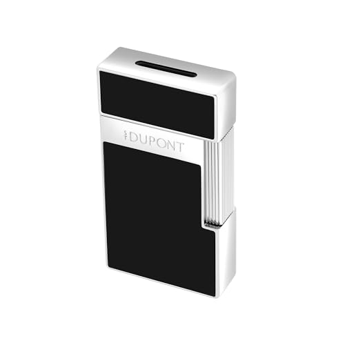 Encendedor S.T. Dupont Biggy Black Lacquer & Chrome miniatura 4