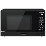 Panasonic NN-SN65KB Microwave Oven with Inverter Technology 1200W, 1.2 cu.ft. Small Genius Sensor One-Touch Cooking, Popcorn Button, Turbo Defrost-NN-SN65KB (Black)