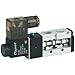 Clippard MME-43WEE-D110, 3/8" NPT 5 Port 4-Way Double Solenoid Valve, 110 VAC, DIN