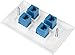 Ethernet Wall Plate 4 Port - VICTEK - Cat6 Ethernet Cable Wall Plate Female to Female