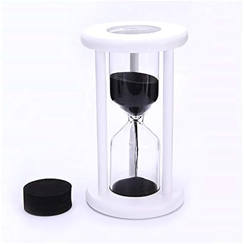 Florawang White Wood Sand Glass Hourglass Decoraton,Empty,Put Your Wedding Ceremony Sand Cover