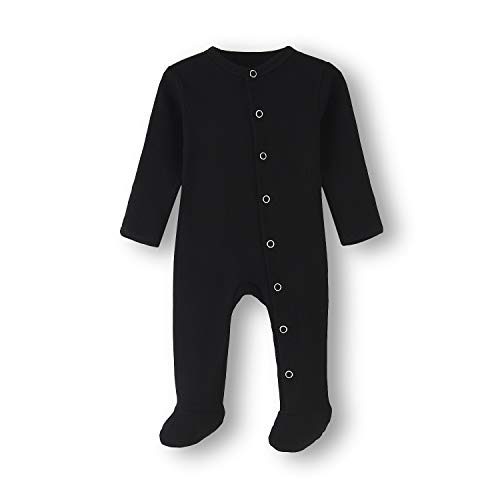 Image of ACESTAR Newborn Baby Footed Pajamas with Mitten Cuffs - Cotton Snap-Up Baby Sleepers for Sleep and Play Footies 0-12 Months