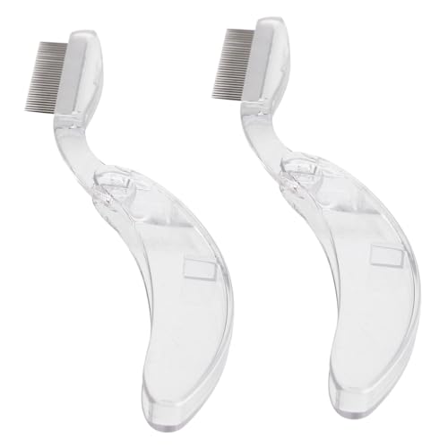 NOLITOY Eyebrow and Lash Comb Makeup Tool Dense Lash Separator Stainless Steel Brush Applicator