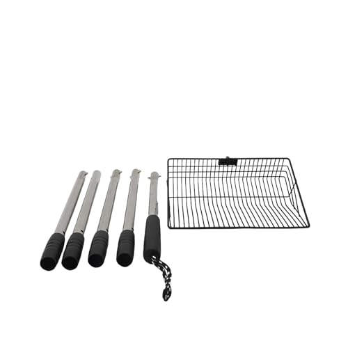 VINGVO Metal Chicken Poop Scooper, 66.9in Long Chicken Coop Litter Scoop with Stainless Steel Handle, Extendable Litter Sifting Shovel for Chicken Coop & Pet Waste Cleaning, Farm House Accessories