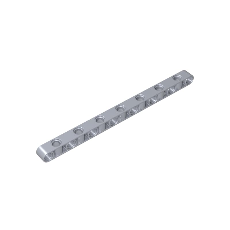 Brick with Hole Beam Technic 1x15 Thick with Alternating Holes 10 Pieces GDS-2083 Compatible with Lego Bulk Toys Classic Moc Color:Matte Silver 315