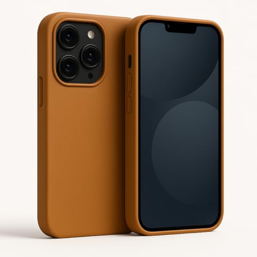 Capa Capinha Case de Couro Sintético Magnética Slim Luxo Premium Bordas Elevadas Forro Macio Para iPhone (Marrom, iPhone 12/12 Pro)