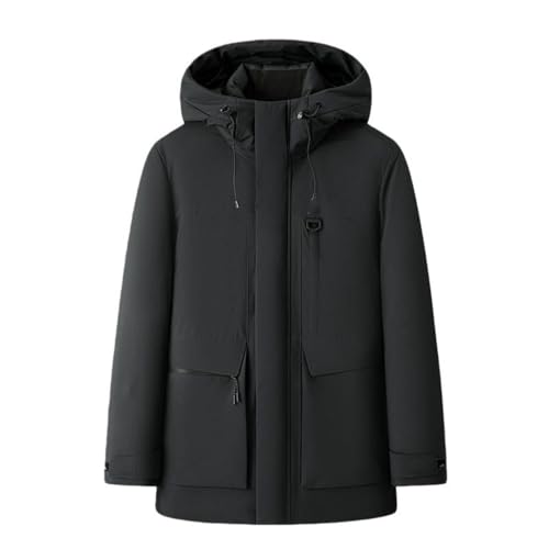 Doudoune chaude à capuche pour homme veste d'hiver patchwork