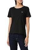 Tommy Hilfiger Damen Tjw Slim Jersey C Neck T Shirt, Schwarz, M EU