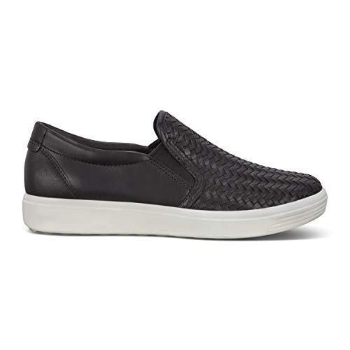 Ecco Womens Soft 7 Woven Slip On 2.0 Sneaker, Black, 7-7.5 Us #TOP5