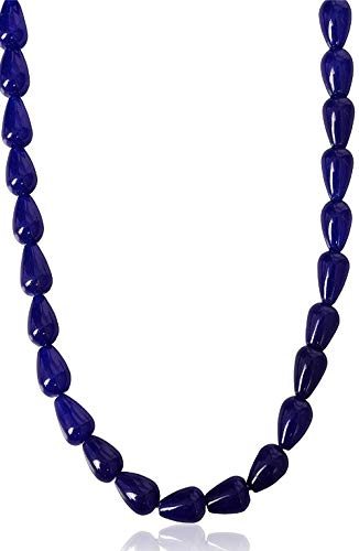 Blue Sapphire Color Quartz Straight Drill Smooth Drops Loose Gemstone Beads 1 Strand, 7x10 mm, Jewelry Making, Price, Exclusively by Manbhar Gems-image-32